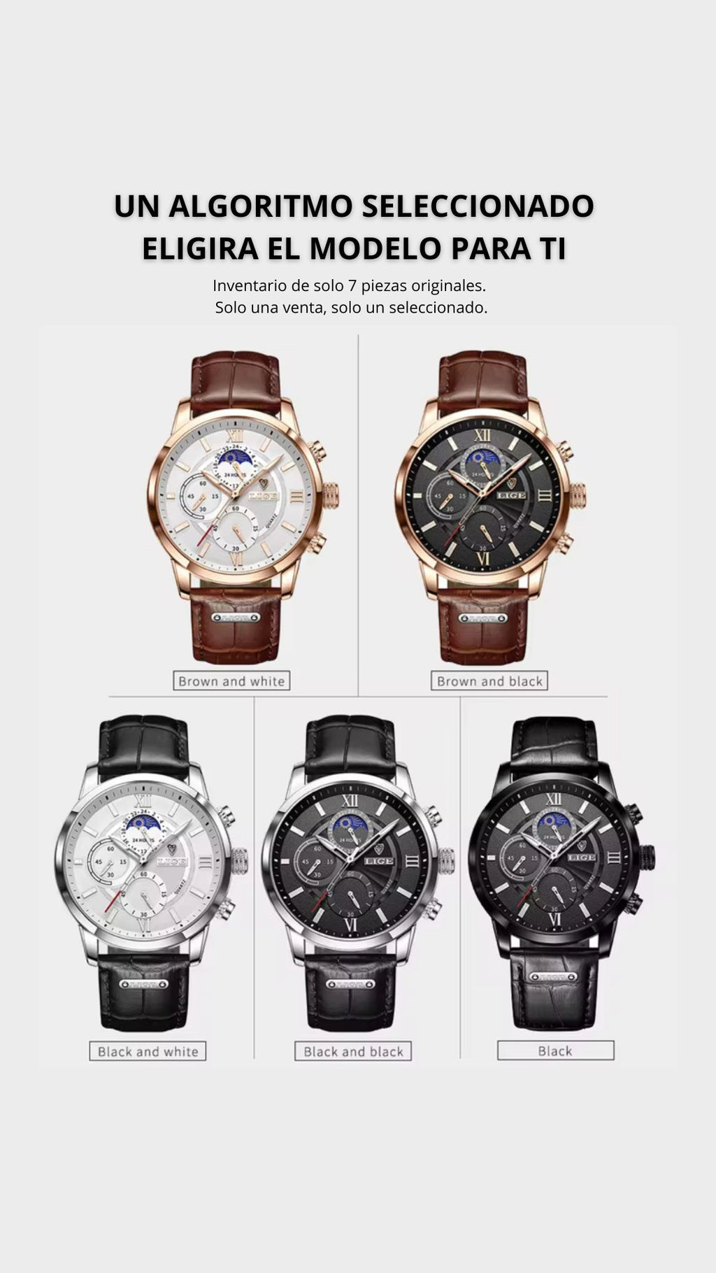 Reloj para hombre de Cuarzo, Informal , Retro - LIGE