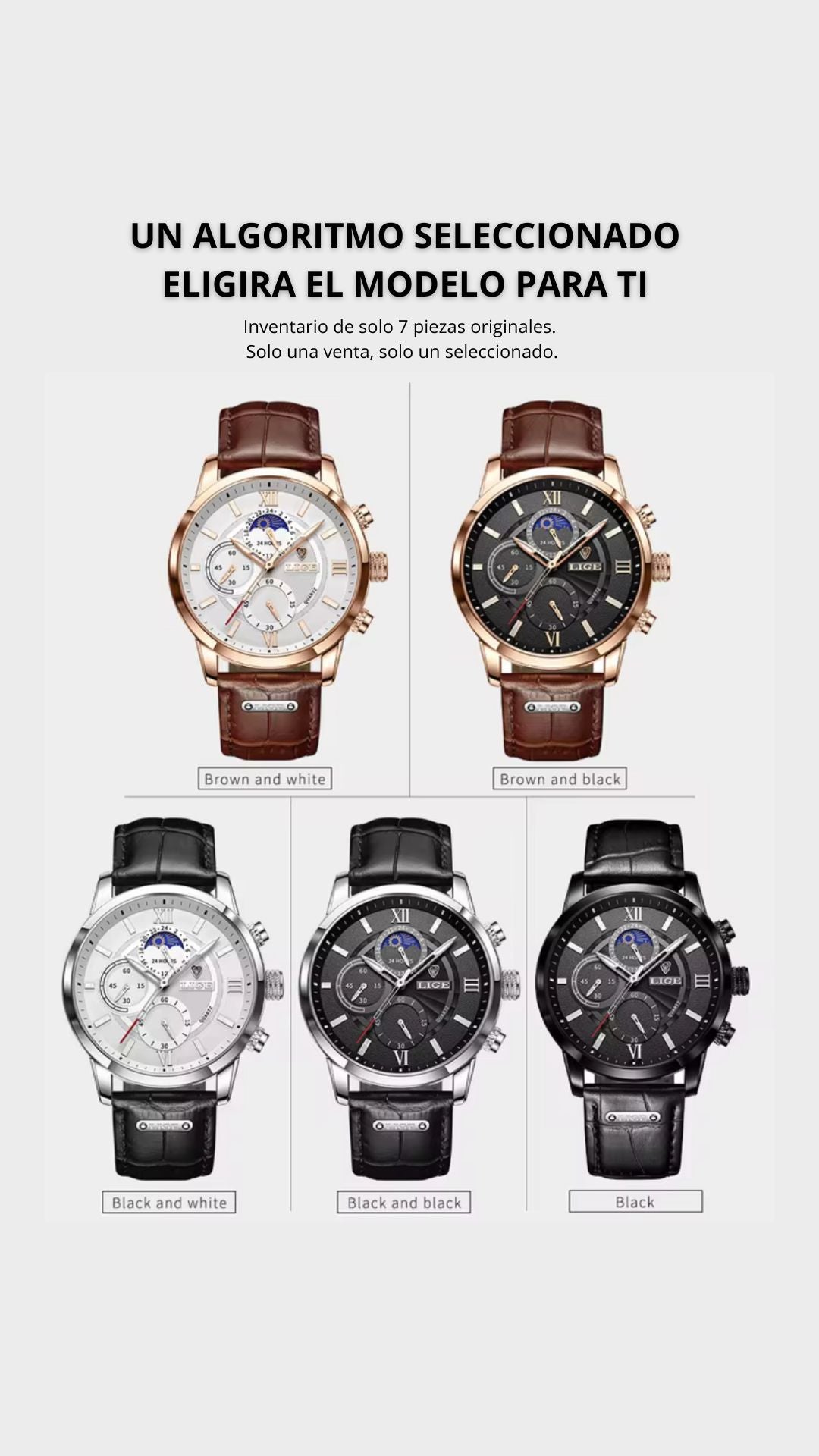 Reloj para hombre de Cuarzo, Informal , Retro - LIGE